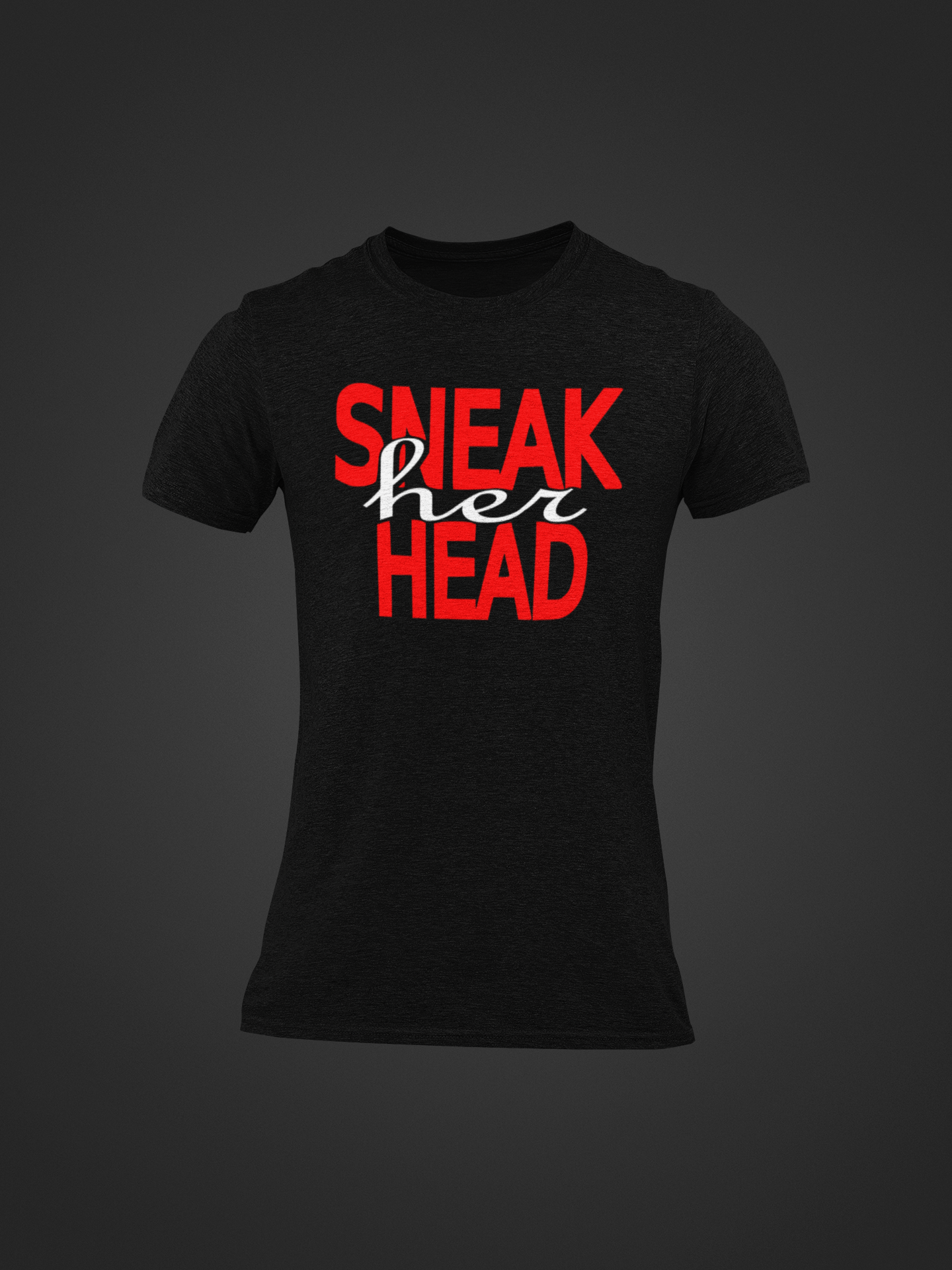 Sneak Her Head Tee Blk/Red/Wht