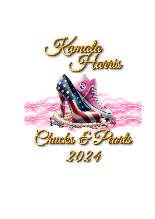 K. HARRIS Chucks and Pearls Wht