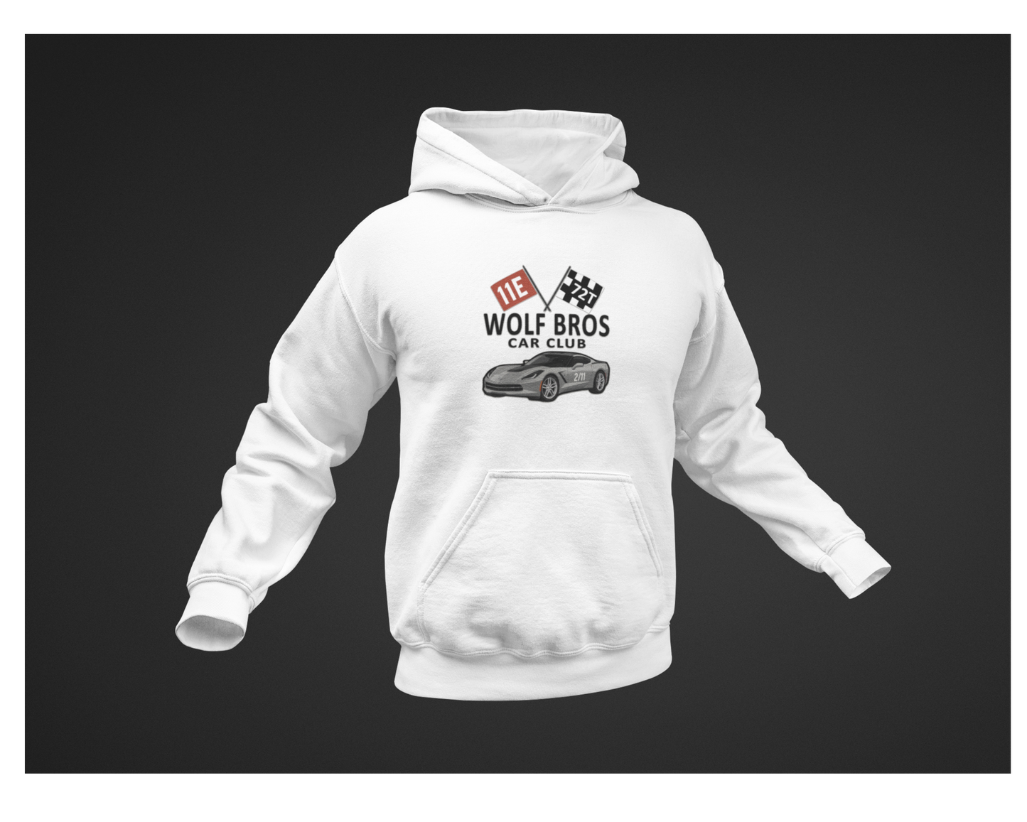 Wolf Bros (White) Hoodie